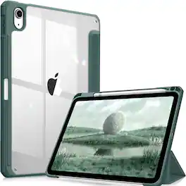 Kitcheniva - Protective Clear Case For iPad (A16) 11th 11” 2025/iPad 10th 2022 Shockproof Cover 10.9” - Midnight Green