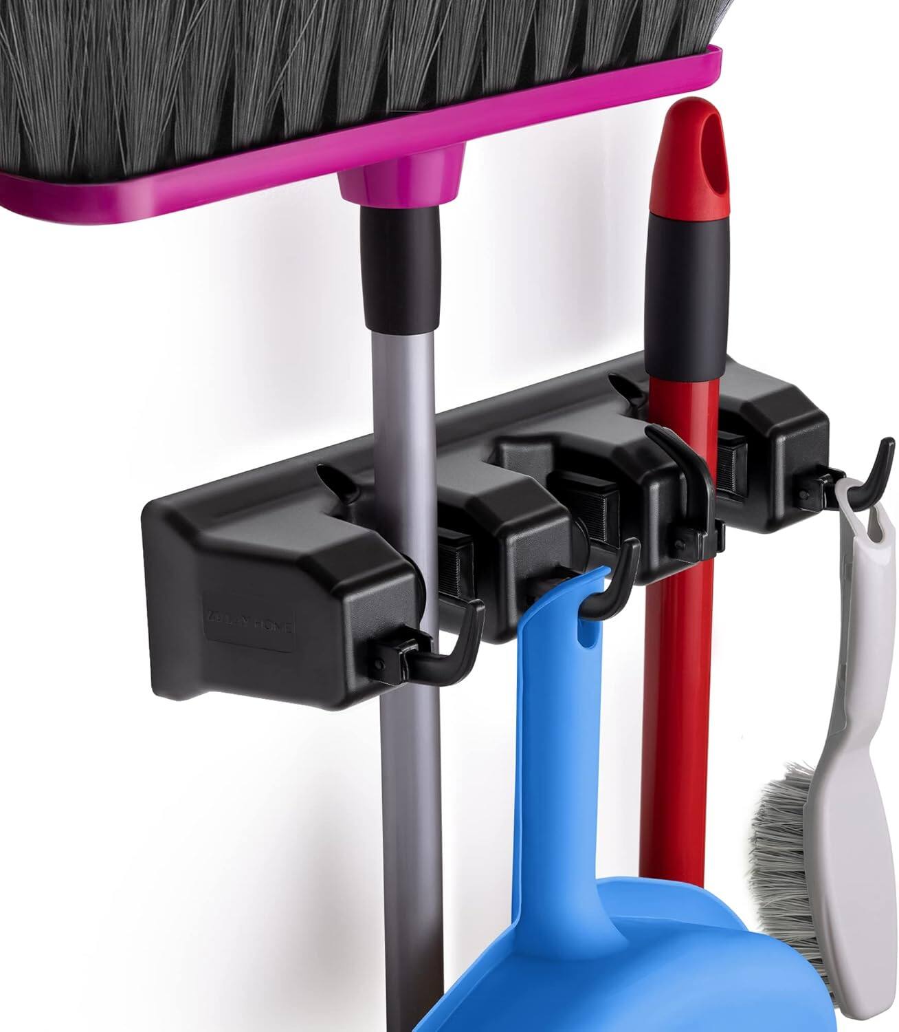Zulay Kitchen - Zulay Home Mop and Broom Organizer Wall Mount - Mop and Broom Holder Wall Mount for Storing Cleaning Supplies - Black price history on PriceWatchPro
