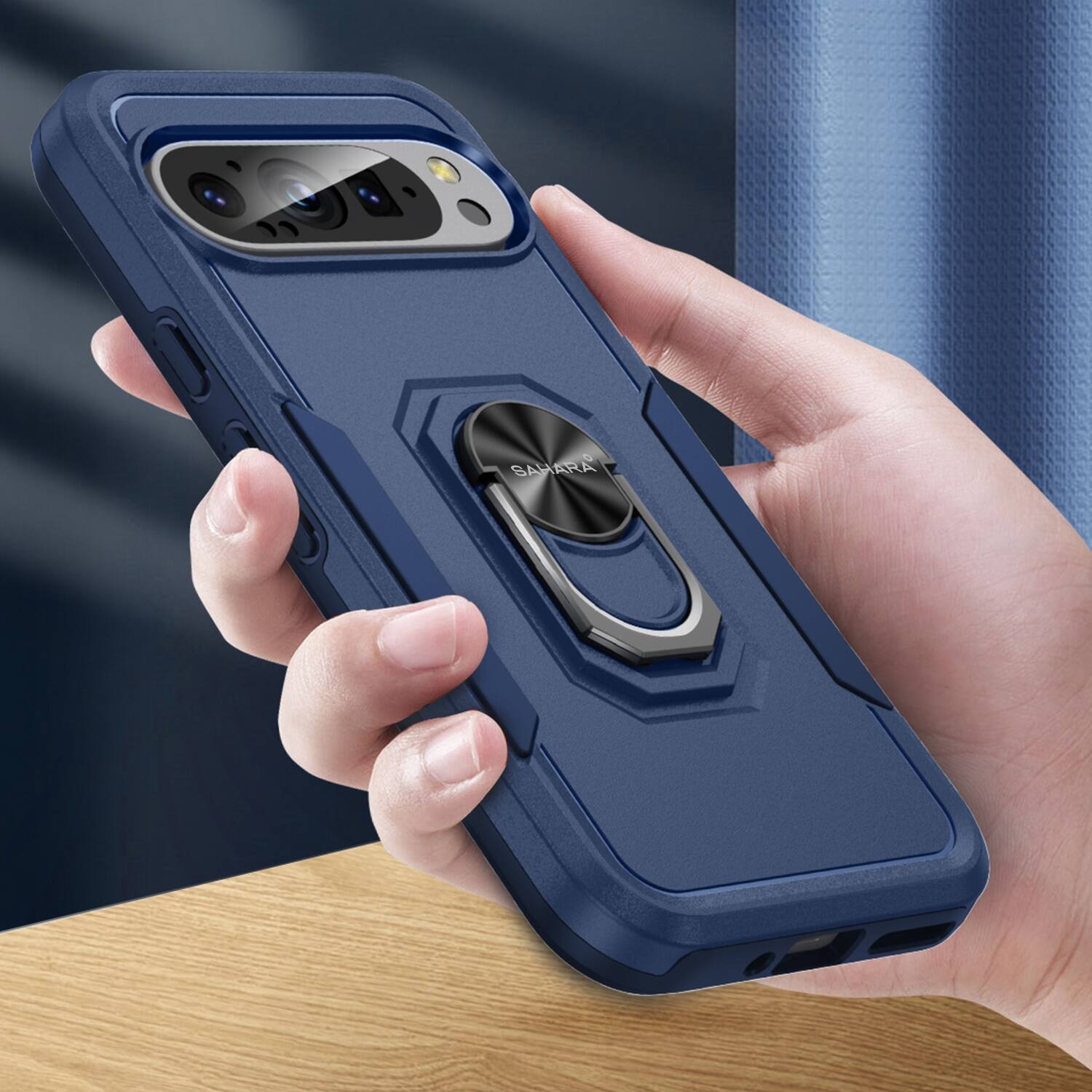 Alt View 14. SaharaCase - Raider Series Heavy-Duty Case for Google Pixel 9 Pro XL - Desert Blue.