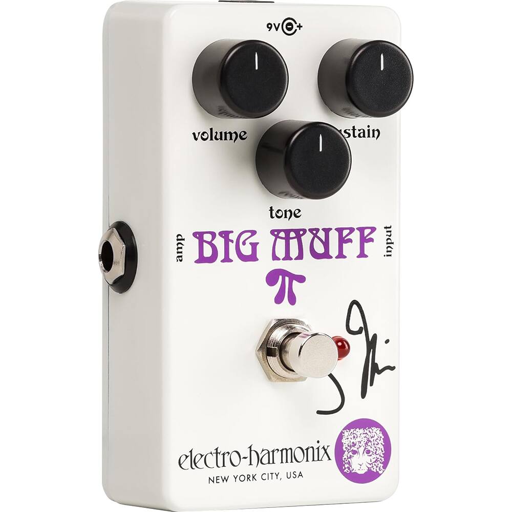 9V

volume  
stain  
tone  
input  

BIG MUFF  

electro-harmonix  
NEW YORK CITY, USA