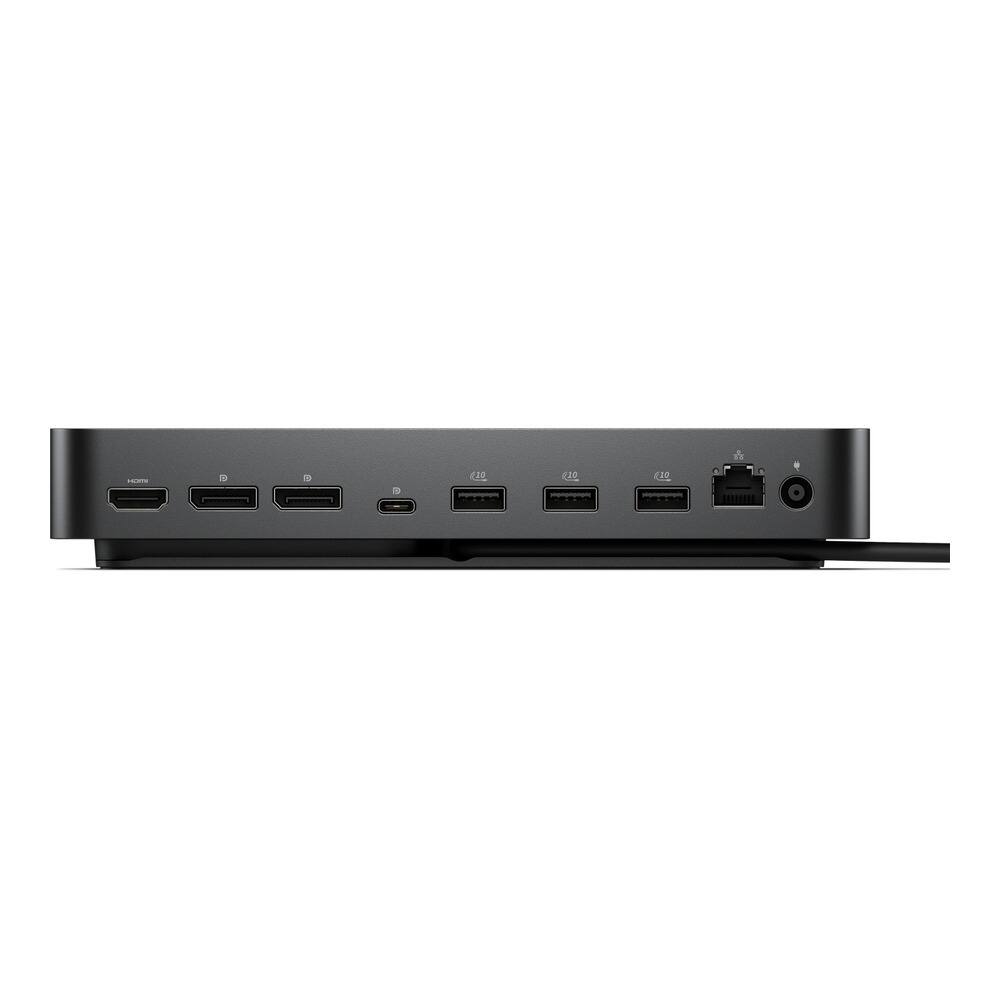 Left. Dell - Pro Smart Dock SD25 Docking Station Bundle - 130W Power Delivery - Black (Black).