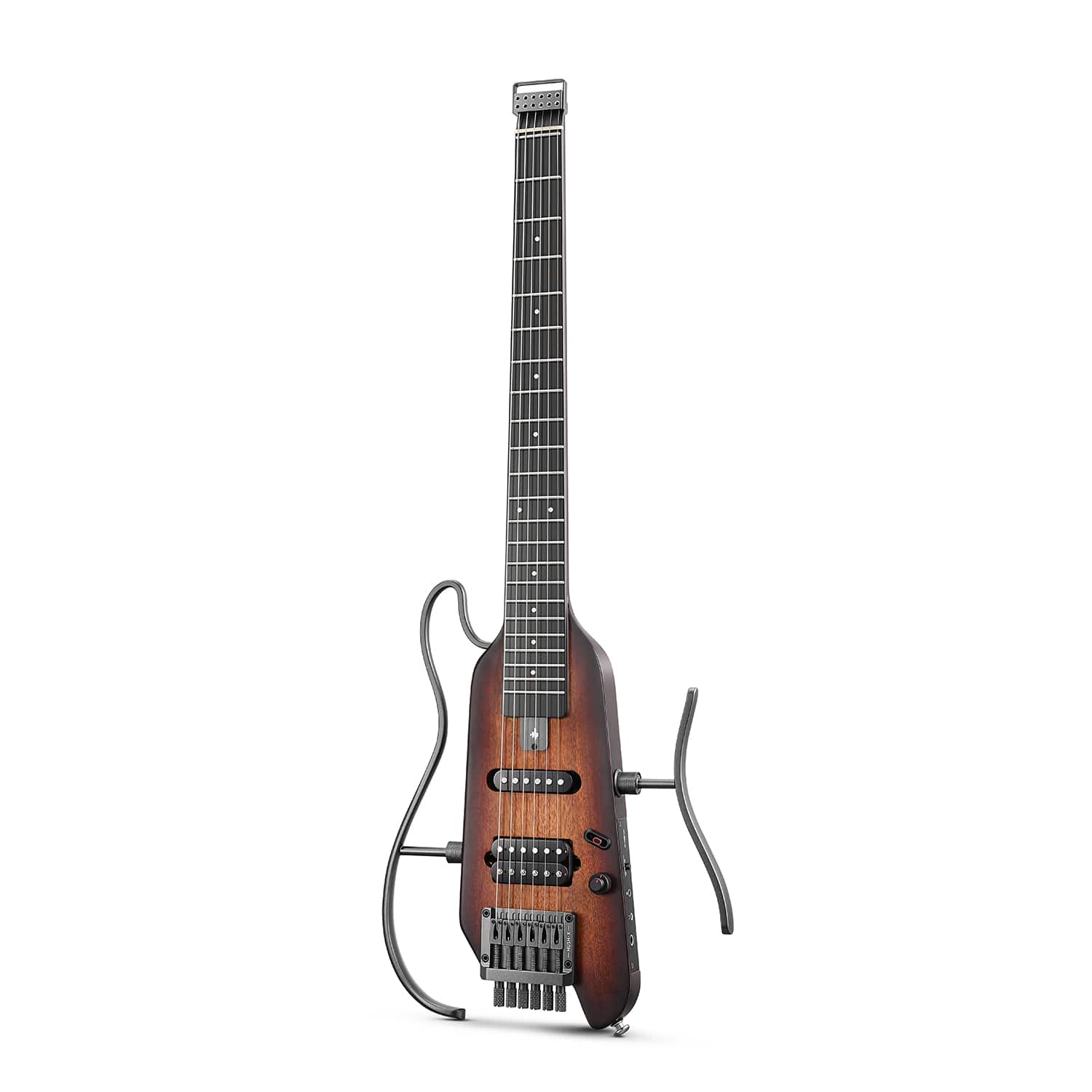 Front. Donner music - Donner HUSH™ X Electric Guitar Kit for Travel Sunburst - Sunburst.