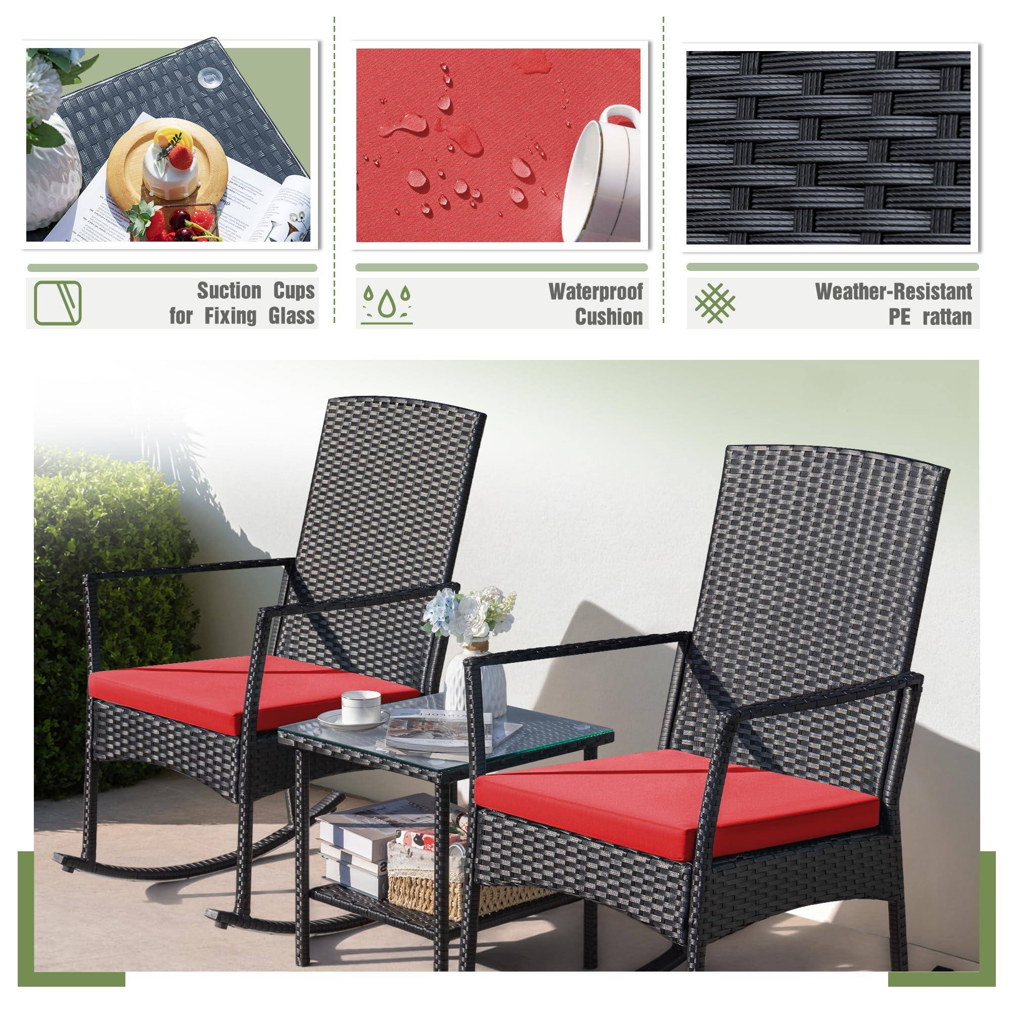 - Suction Cups for Fixing Glass
- Waterproof Cushion
- Weather-Resistant PE Rattan