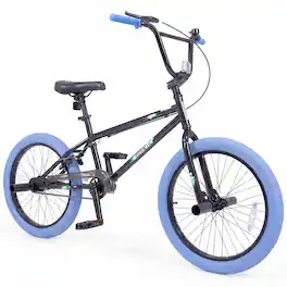 Costway - Freestyle BMX Bike, 20" Trick Bicycle with 360 Degree Steering, Adjustable Seat - Navy