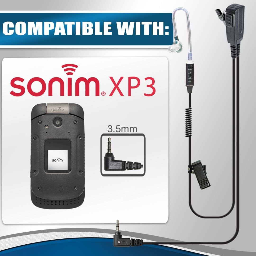 COMPATIBLE WITH:  
sonim XP3  
3.5mm