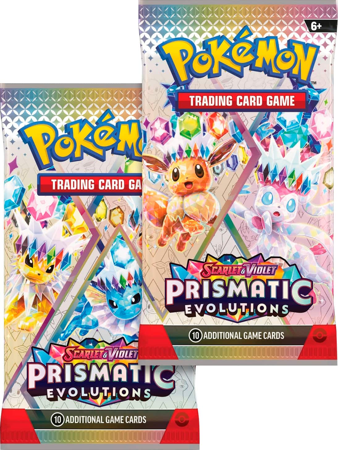 6+ PoKeMoN TM TRADING CARD GAME PoKe TRADING CARD GA SCARLET & VIOLET PRISMATIC EVOLUTIONS 10 ADDITIONAL GAME CARDS