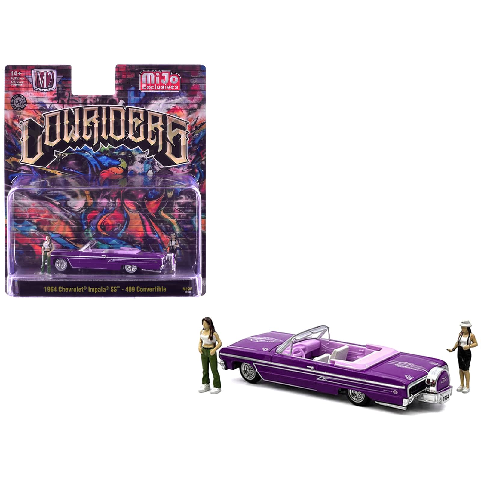 1964 Chevrolet Impala SS 409 Convertible Purple Metallic w/Purple & White Interior w/Figures 1/64 Models by M2 Machines price history on PriceWatchPro