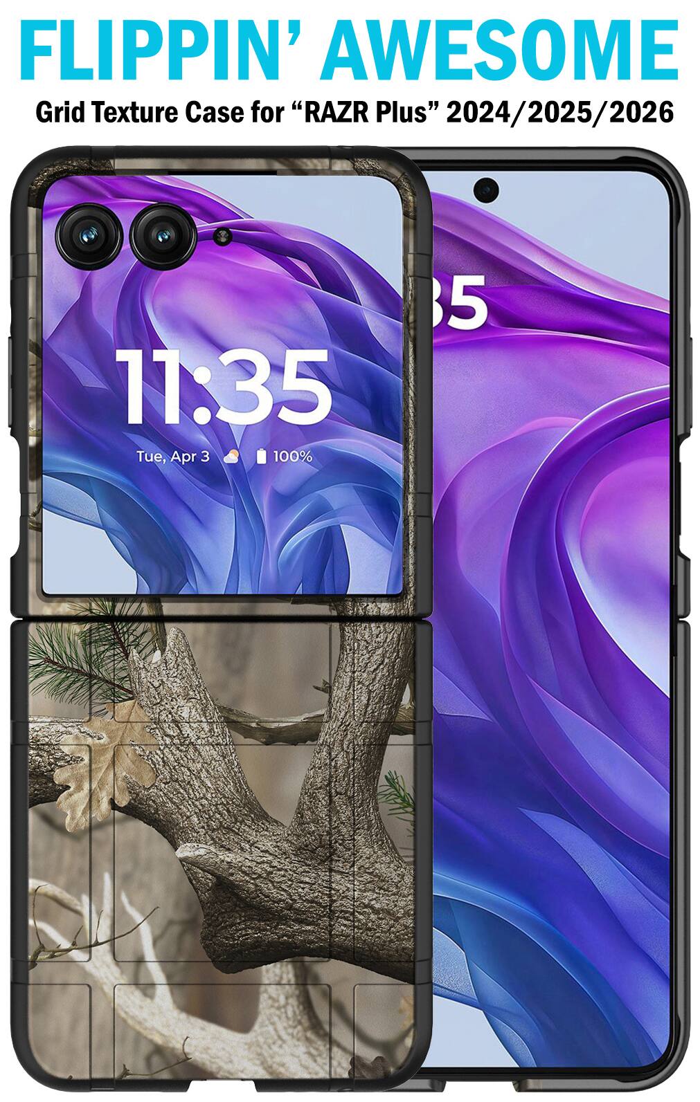 FLIPPIN' AWESOME Grid Texture Case for "RAZR Plus" 2024/2025/2026

11:35 Tue, Apr 3 100%