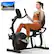 Front. MERACH - MERACH Exercise Bike, Recumbent Indoor Cycling Bicycle for Home with Smart Bluetooth,Exclusive App,Heart Rate Handle - Black.