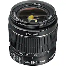 58mm
CANON
EFS 18-55mm
1:3.5-5.6
IMAGE STABILIZER
AF
MF
18 24 35 55