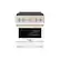 Front. ZLINE - ZLINE Autograph 30" Paramount Dual Fuel Range with Bronze Accents (SDRZ-WM-30-CB) - White.