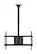 Alt View 2. Apollo Enclosures - Adjustable Height TV Ceiling Mount for 32"-75" TVs up to 155 lbs - Black.