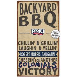 Jardine - Robert Morris Colonials 11'' x 20'' Indoor/Outdoor BBQ Sign - Brown