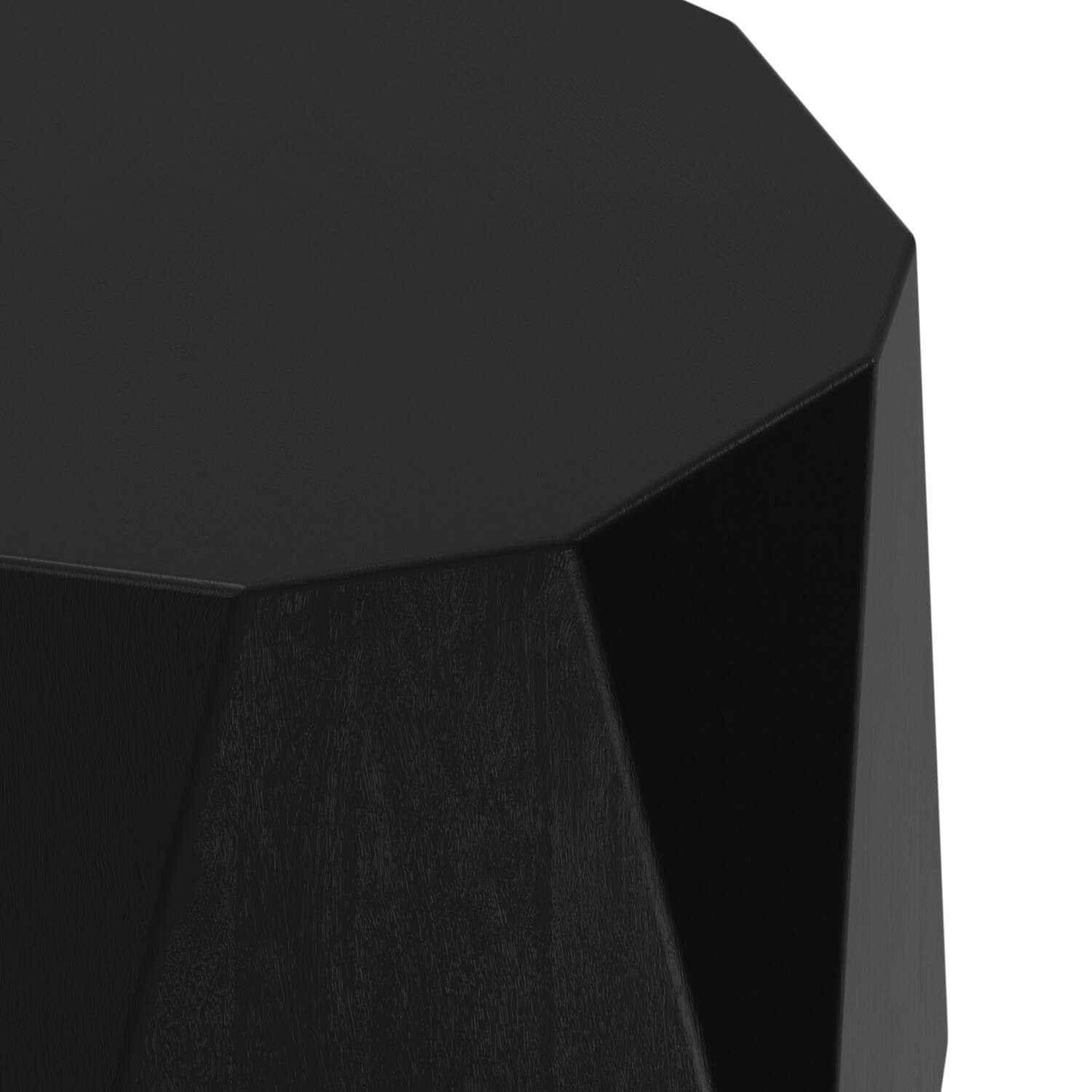 Alt View 3. Simpli Home - Judson 15 inch Wide Solid Mango Contemporary End Table in Black, Assembled - Black.