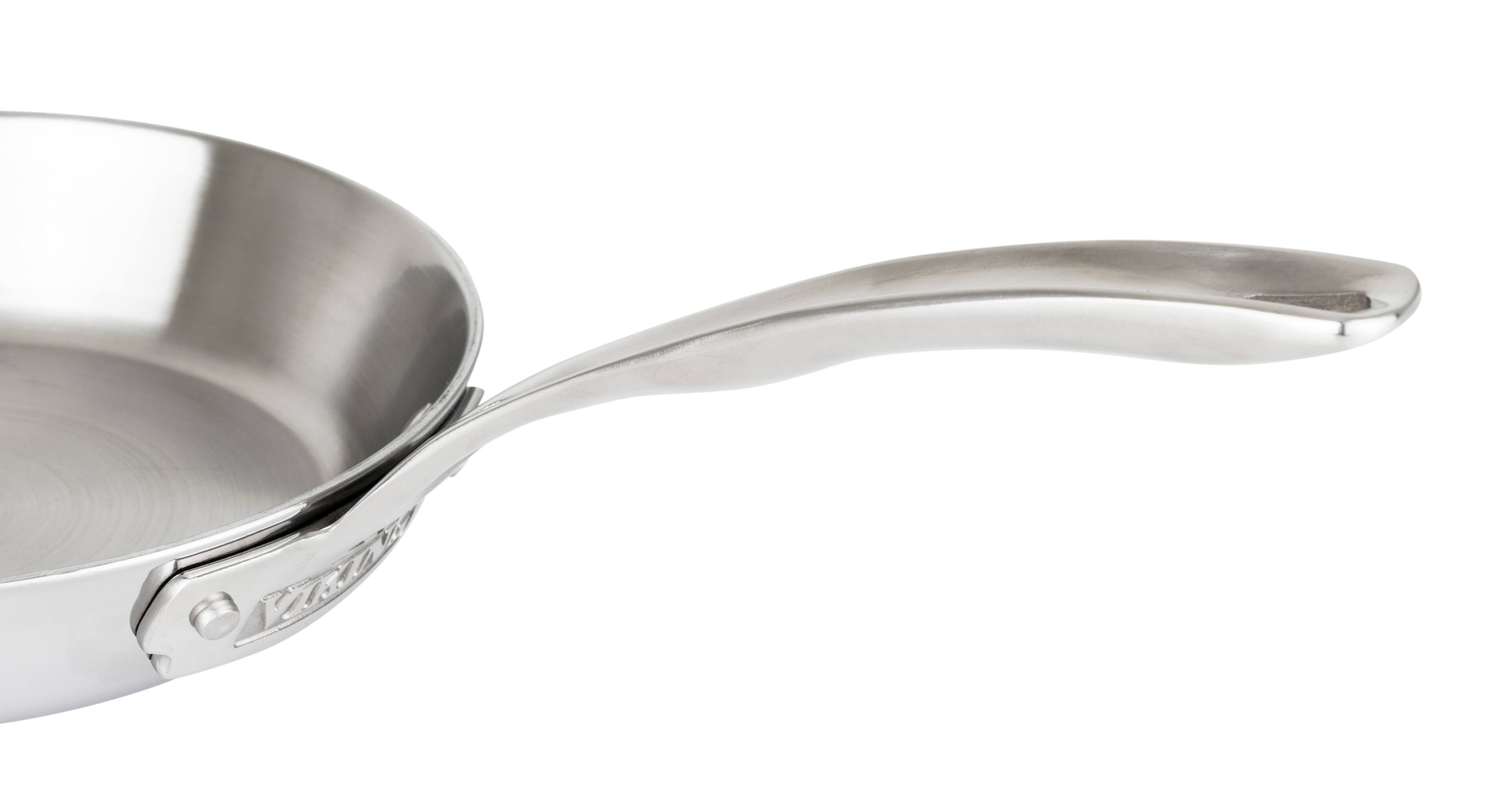 Alt View 12. Viking - Contemporary 3 Ply 10 Piece Cookware Set- Mirror - Stainless Steel.