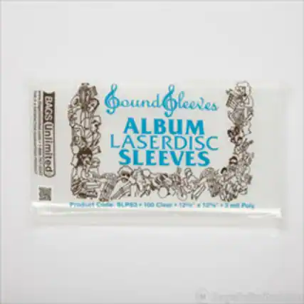 Bags Unlimited
Sound Sleeves
ALBUM LASERDISC SLEEVES
Product Code: SLPS3
100 Clear
12" x 12"
3 mil Poly