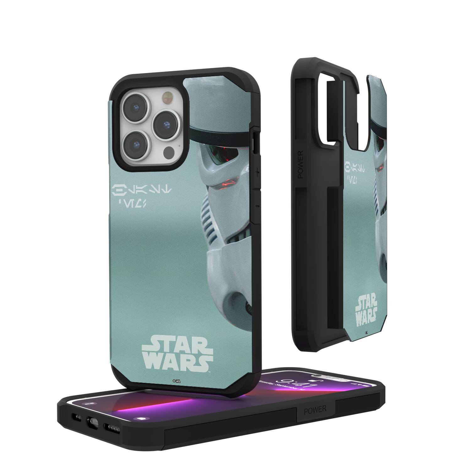 Photos - Case Cinematic Keyscaper - Star Wars: A New Hope  Moments: Discovery Rugged Phone  - Apple iPhone 14 Pro - Stormtrooper KRG14I 