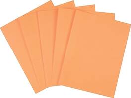 Staples - Brights Multipurpose Colored Paper, 20 lbs., 8.5" x 11", 500/Ream - Orange