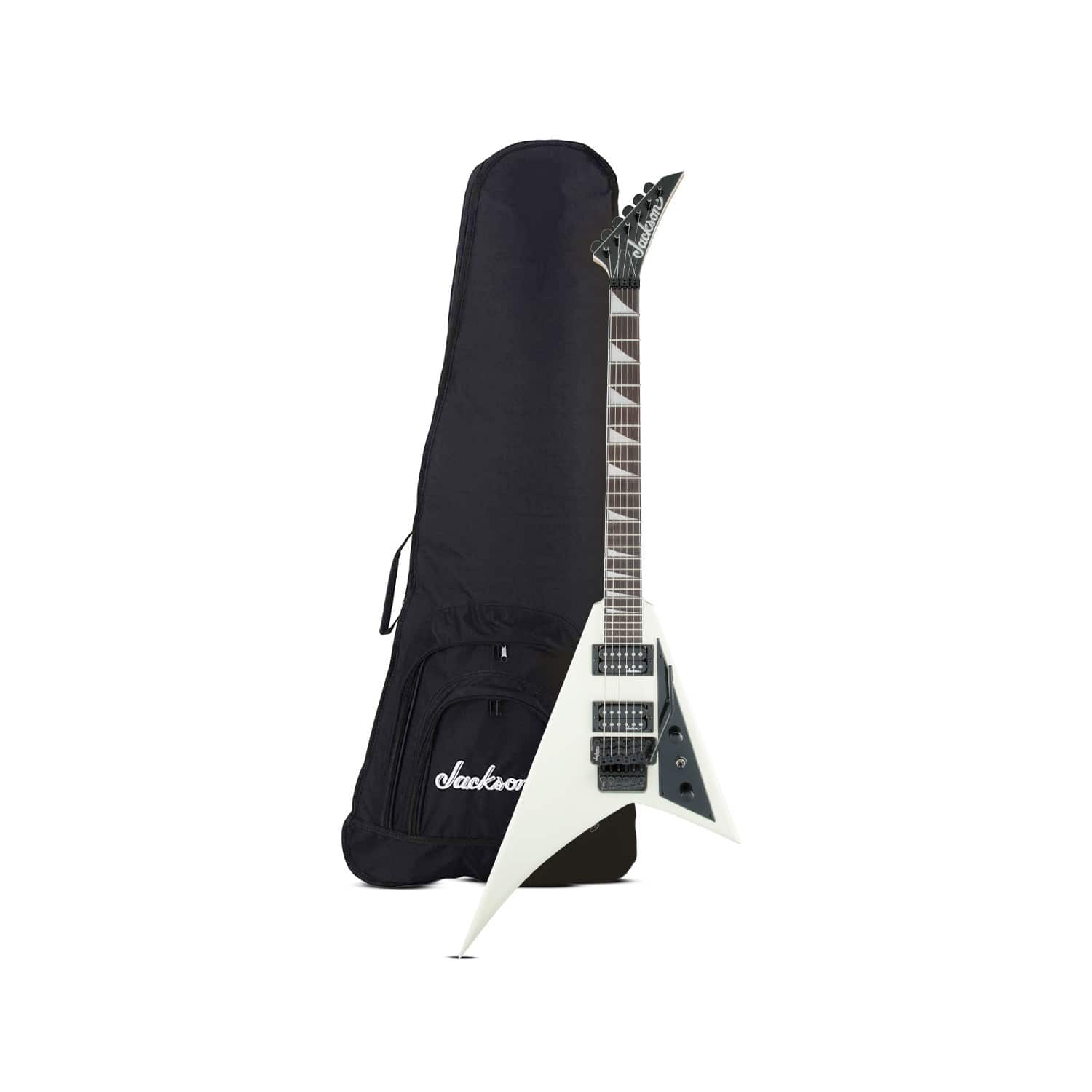 Jackson - JS Series Rhoads JS32 6 String Right Handed Ivory Electric Guitar Bundle