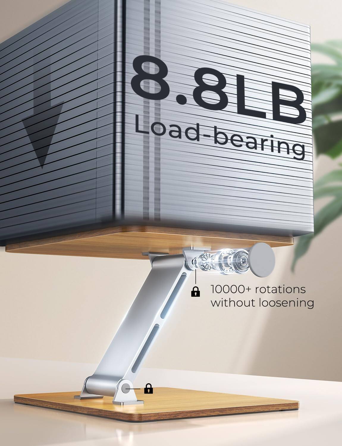 8.8LB Load-bearing  
10000+ rotations without loosening