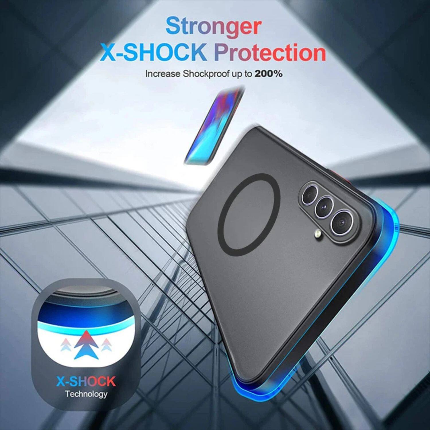 Stronger X-SHOCK Protection  
Increase Shockproof up to 200%  
X-SHOCK Technology