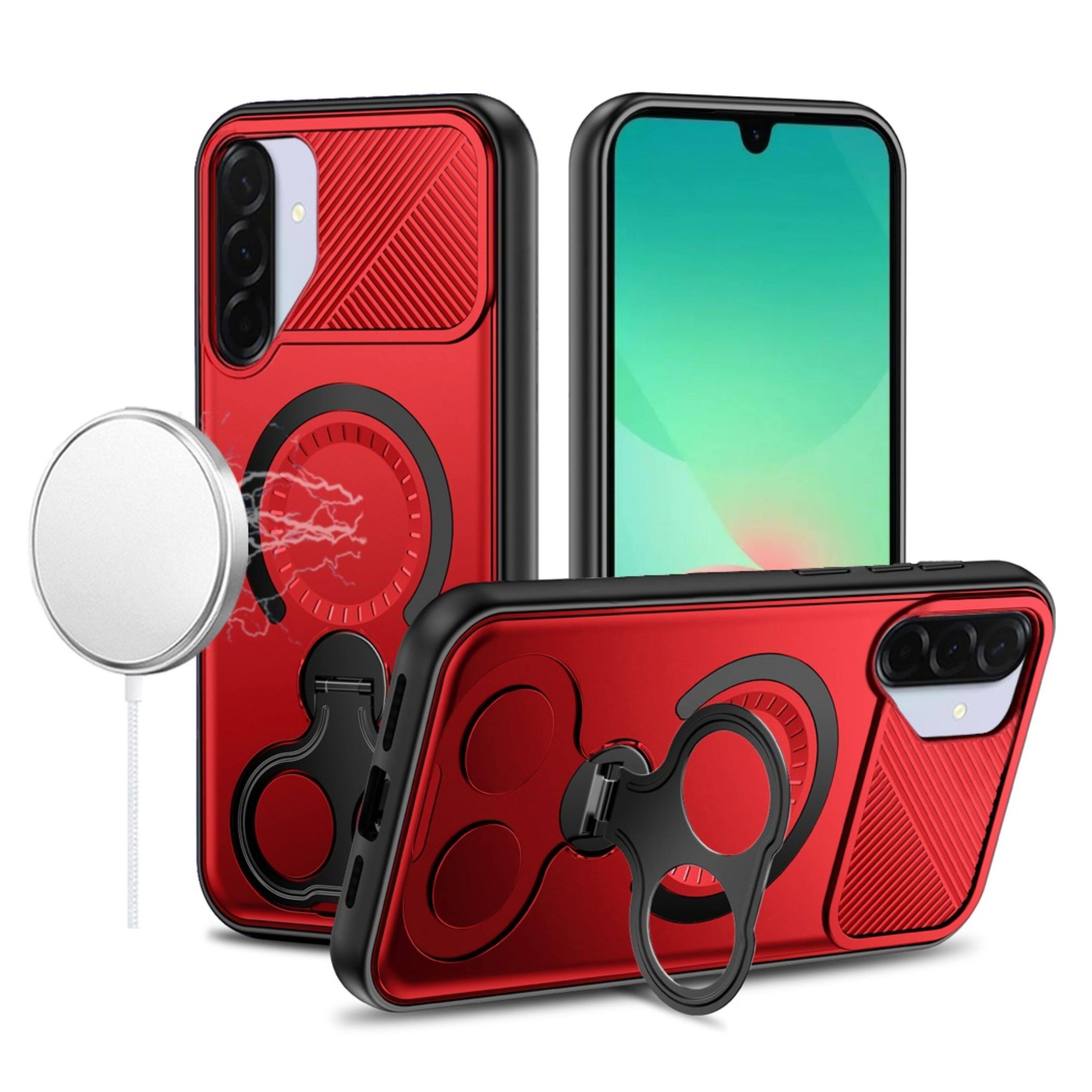 Kitcheniva Dual 360 Ring Stand Magnetic Circle Phone Case With Tempered ...