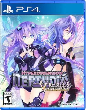 PS4
HYPERDIMENSION NEPTUNIA Re;Birth3 GENERATION
TEEN T ESRB
!f IDEA FACTORY - T (Teen 13+)
