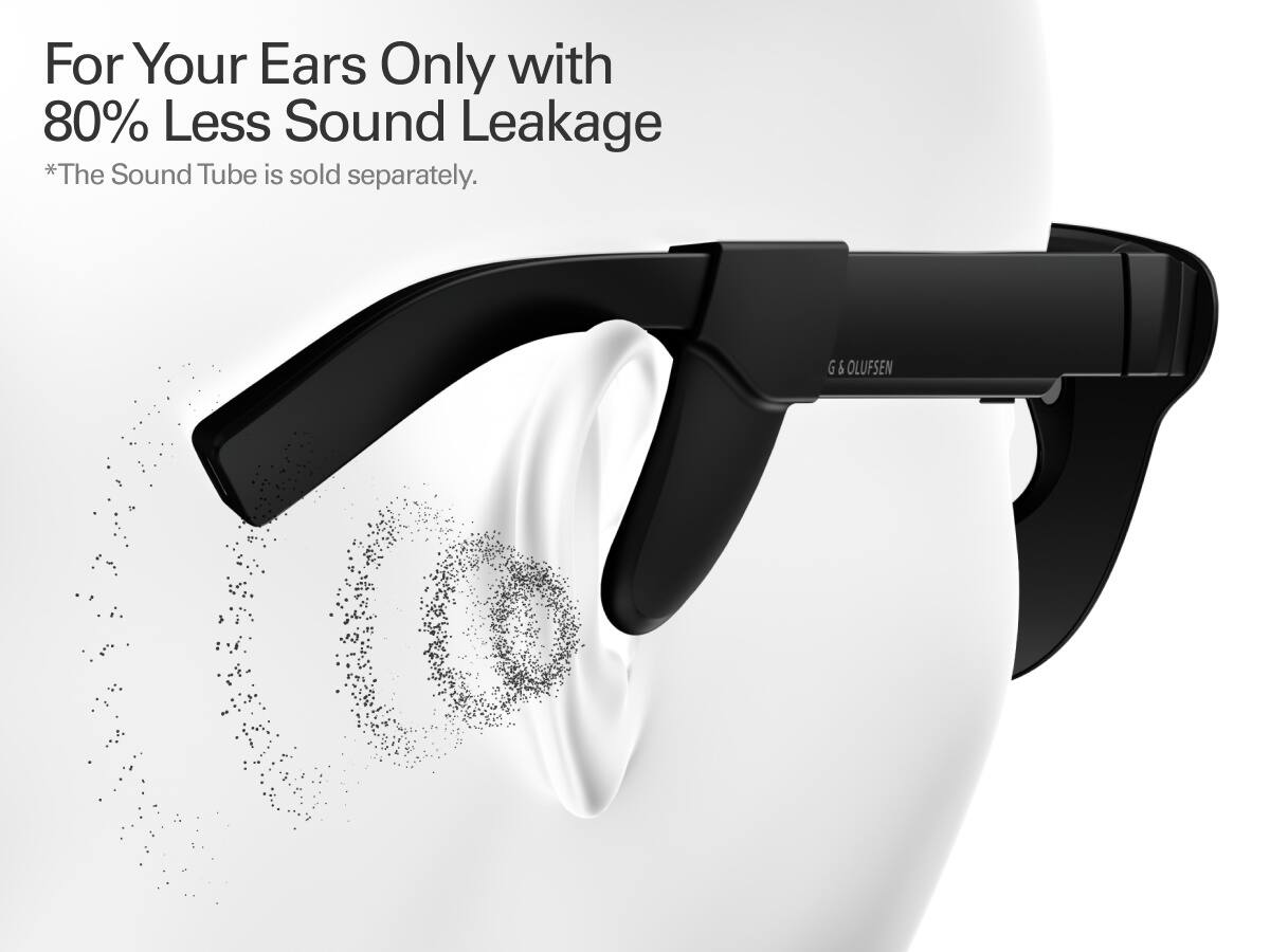 For Your Ears Only with 80% Less Sound Leakage  
*The Sound Tube is sold separately.  

G & S OLUFSEN