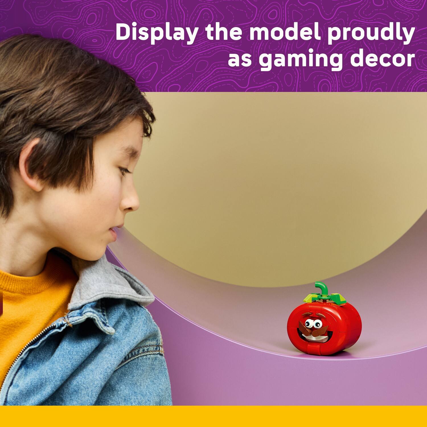 Display the model proudly as gaming decor