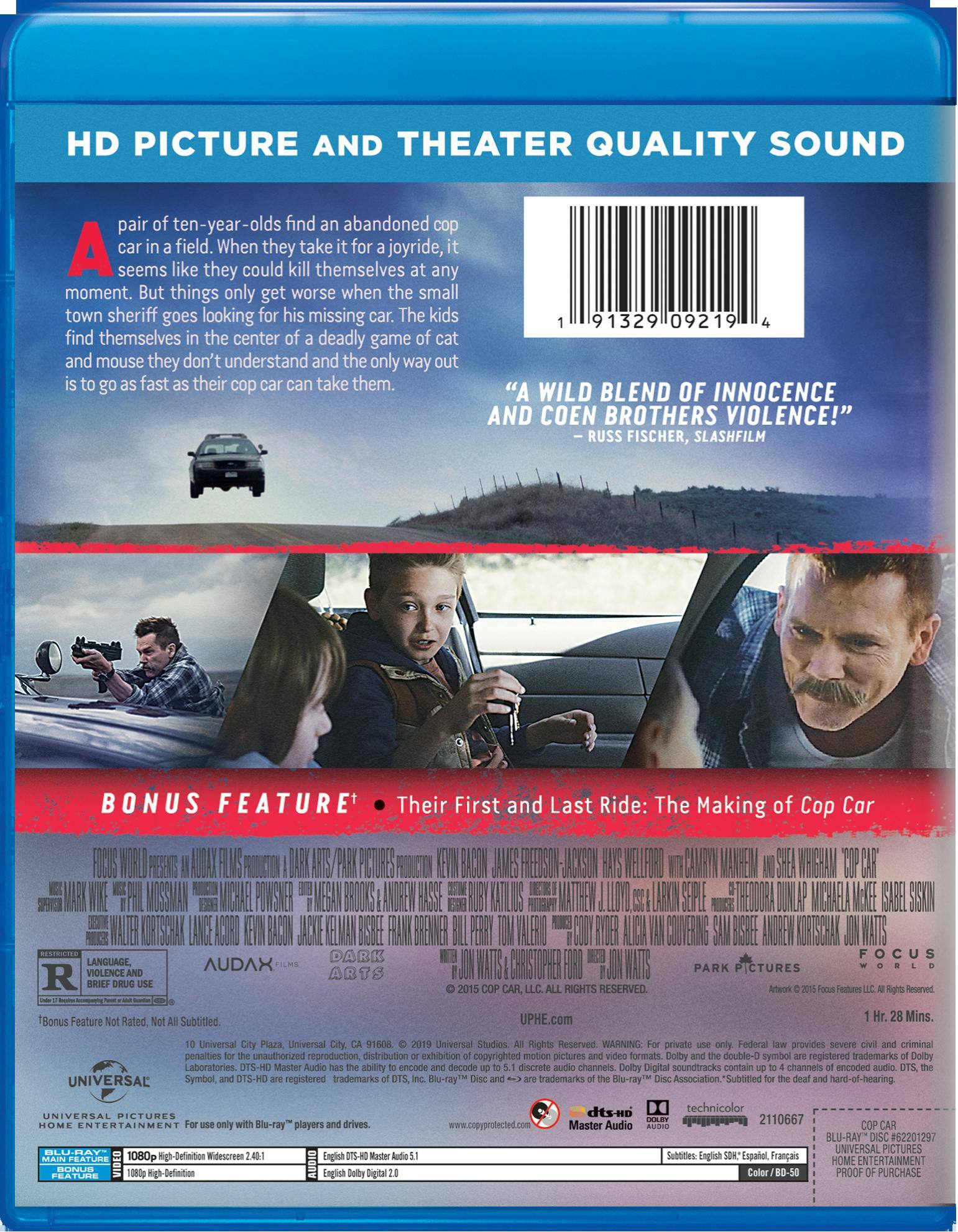 Angle. Cop Car [Blu-ray].