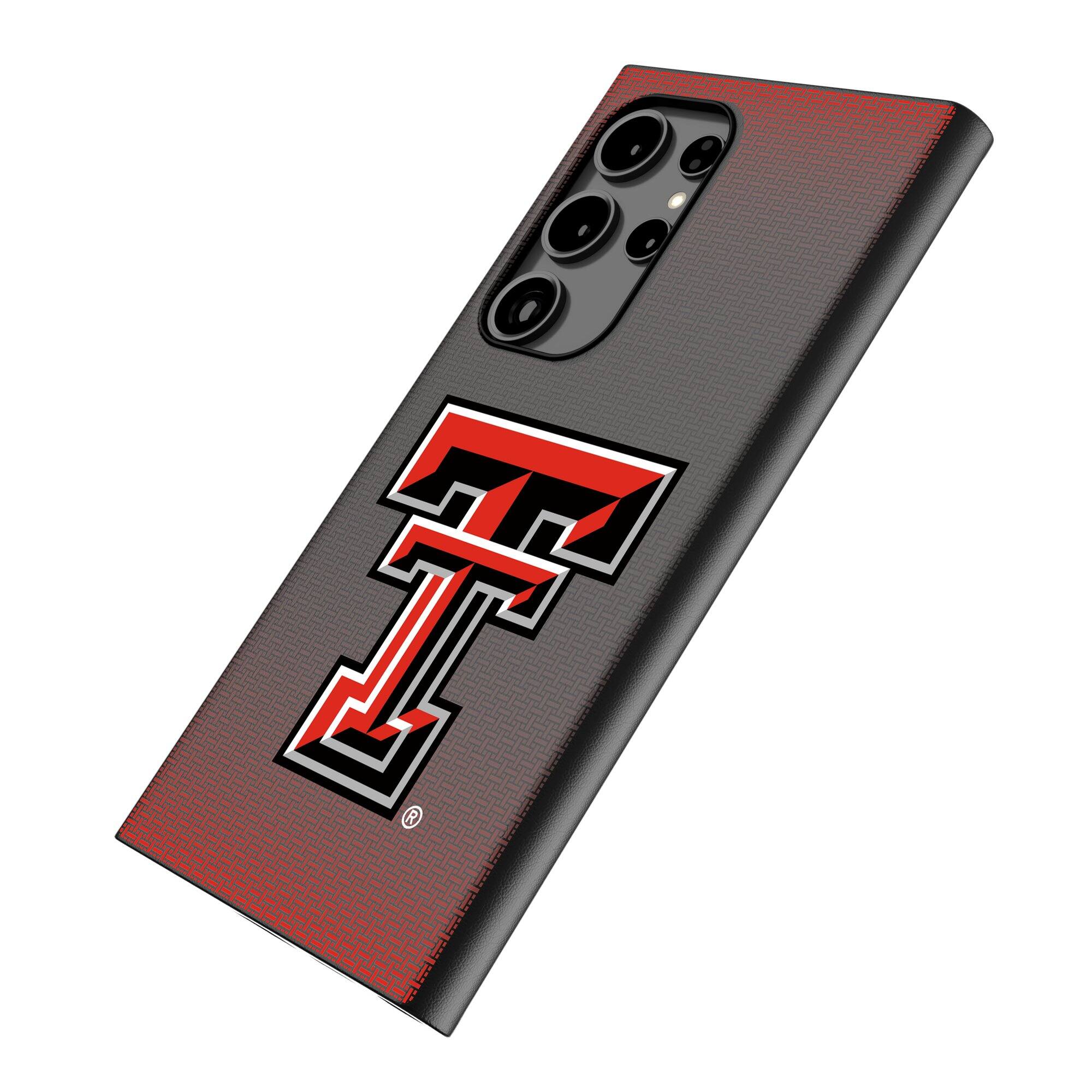 Alt View 1. Keyscaper - Texas Tech Red Raiders Linen Galaxy Magnetic Bump Case - S24 Ultra - Black.