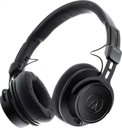 Front. Audio-Technica - Audio Technica ATH-M60XA Closed-Back Headphones - Black.