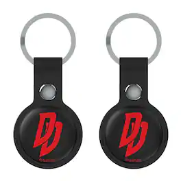 Keyscaper - Marvel Daredevil Badge Airtag Holder 2-Pack - Black