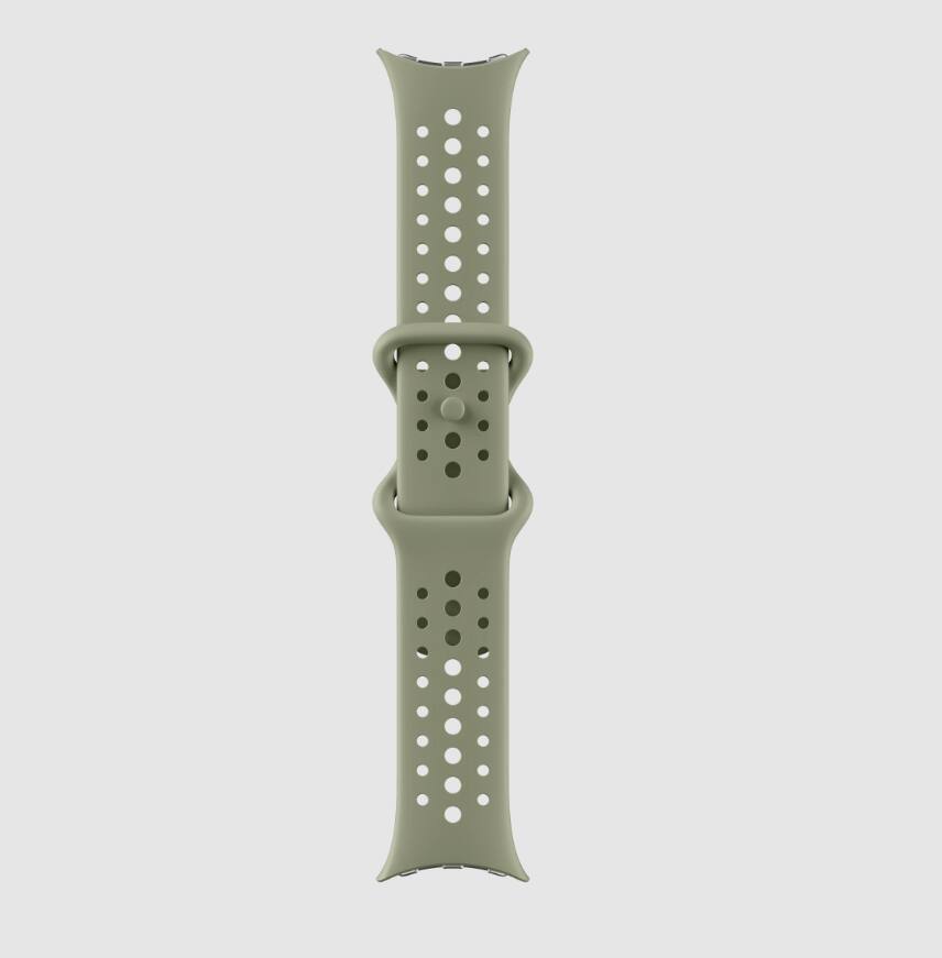 Front. Google - Google Pixel Watch Active Sport Band - 45mm Compatible - Olive - Large - Olive.