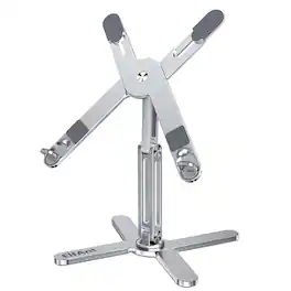 HongFei - Laptop Stand 360 Degree Rotation Adjustable Portable for 10" - 17" Laptop Tablet - Silver