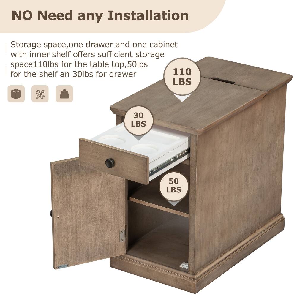 NO Need any Installation

Storage space, one drawer and one cabinet with inner shelf offers sufficient storage space. 110lbs for the table top, 50lbs for the shelf and 30lbs for drawer

110 LBS
30 LBS
50 LBS