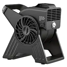 VEVOR - Blower Fan, 13 in Portable Utility Floor Fan, 300 CFM, 3 Speeds, Multi-Angle Airflow, Lightweight Portable High Velocity - Black
