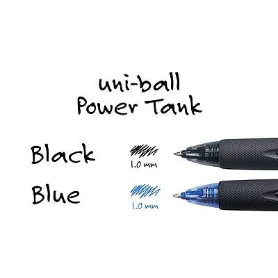 uni-ball Power Tank  
Black 1.0 mm  
Blue 1.0 mm