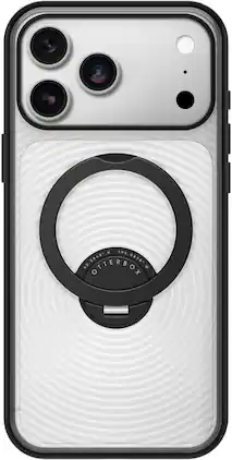 OtterBox - Symmetry Series Stand Hard Shell for Apple iPhone 18 Pro Max and Apple iPhone 17 Pro Max - Umbra Black