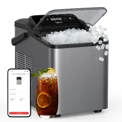 - Typhoon S41
- Typhoon Fast Nugget Ice Maker
- Cleaning
- Schedule
- Ice Made Today: 1.2 lbs
- Ice Made Total: 13 lbs
- Ice Making