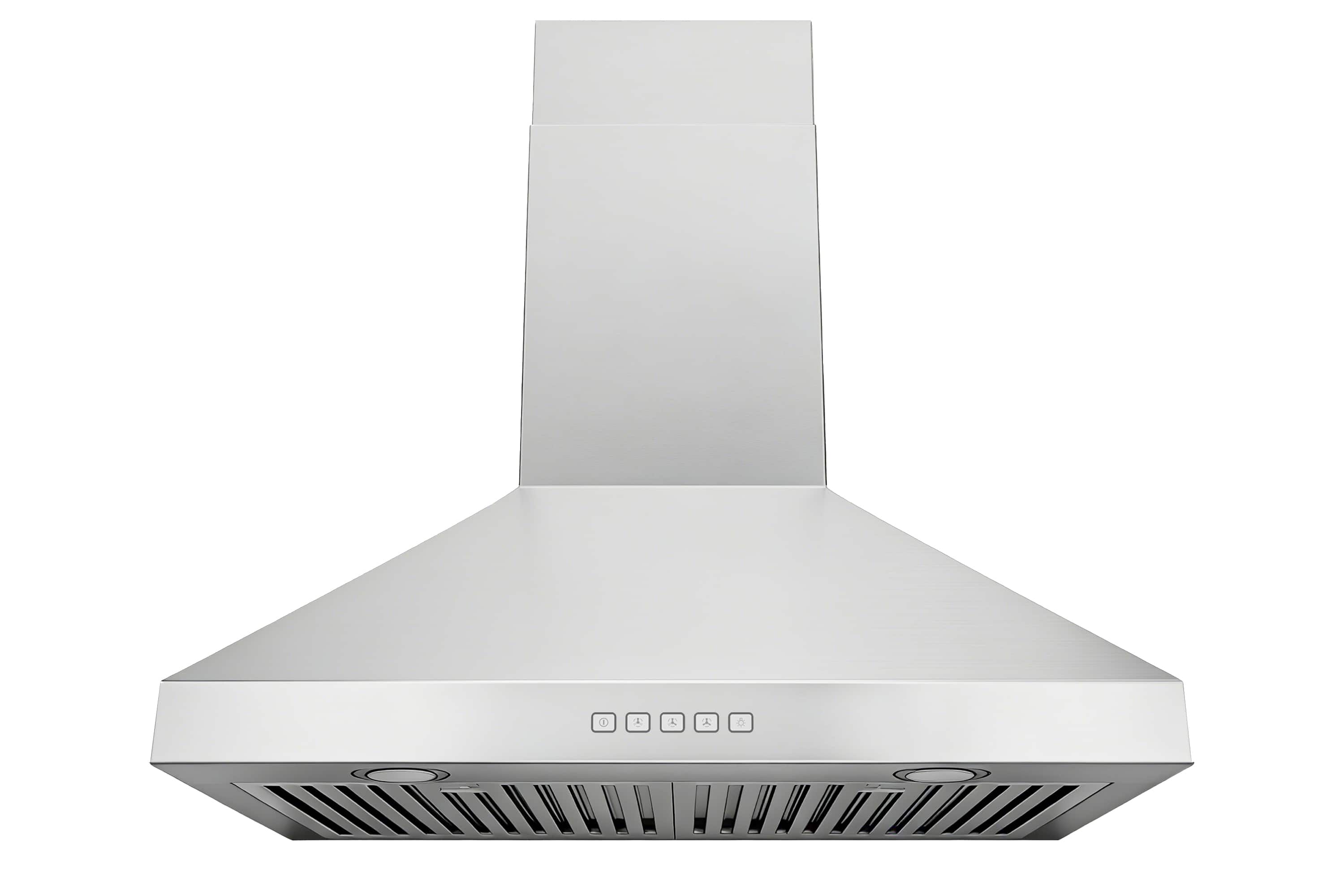 Hauslane - 30 inches - Convertible - Wall Range Hood - Silver