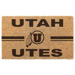 Jardine - Utah Utes 18" x 30" Team Logo Doormat - Brown