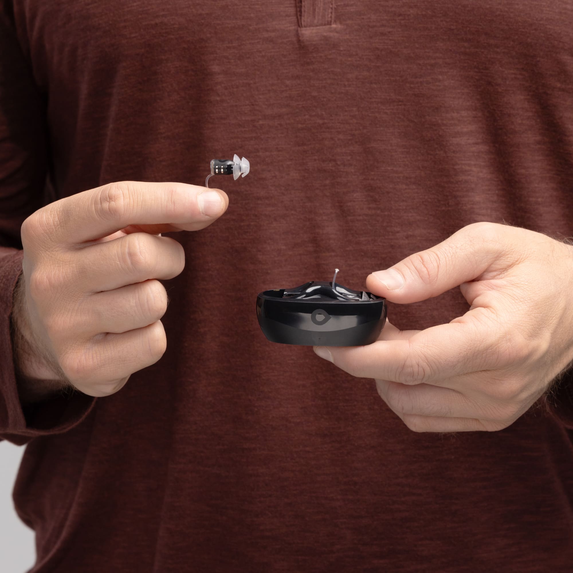 Alt View 9. Eargo - SE Self-Fitting OTC CIC Hearing Aid - Black.