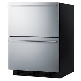 Summit Appliance - 24" Wide 2-Drawer All-Refrigerator, ADA Compliant - Steel