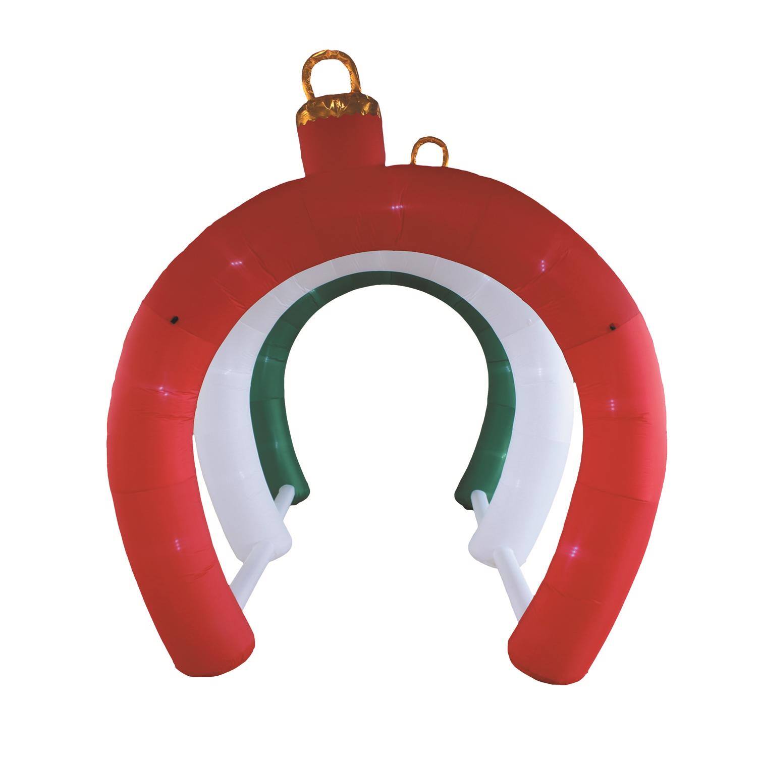 Alt View 1. A Holiday Company - A Holiday Company LED Archway 108 in. Inflatable - Green|Red|White.