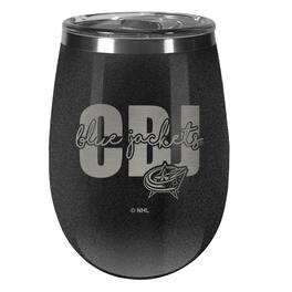 Great American Products - Columbus Blue Jackets 10oz. Onyx Wine Tumbler - Multicolor