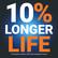 10% LONGER LIFE
*Compared to Worx tools with standard motors