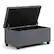 Left. Simpli Home - Sienna Storage Ottoman Bench - Slate Gray.