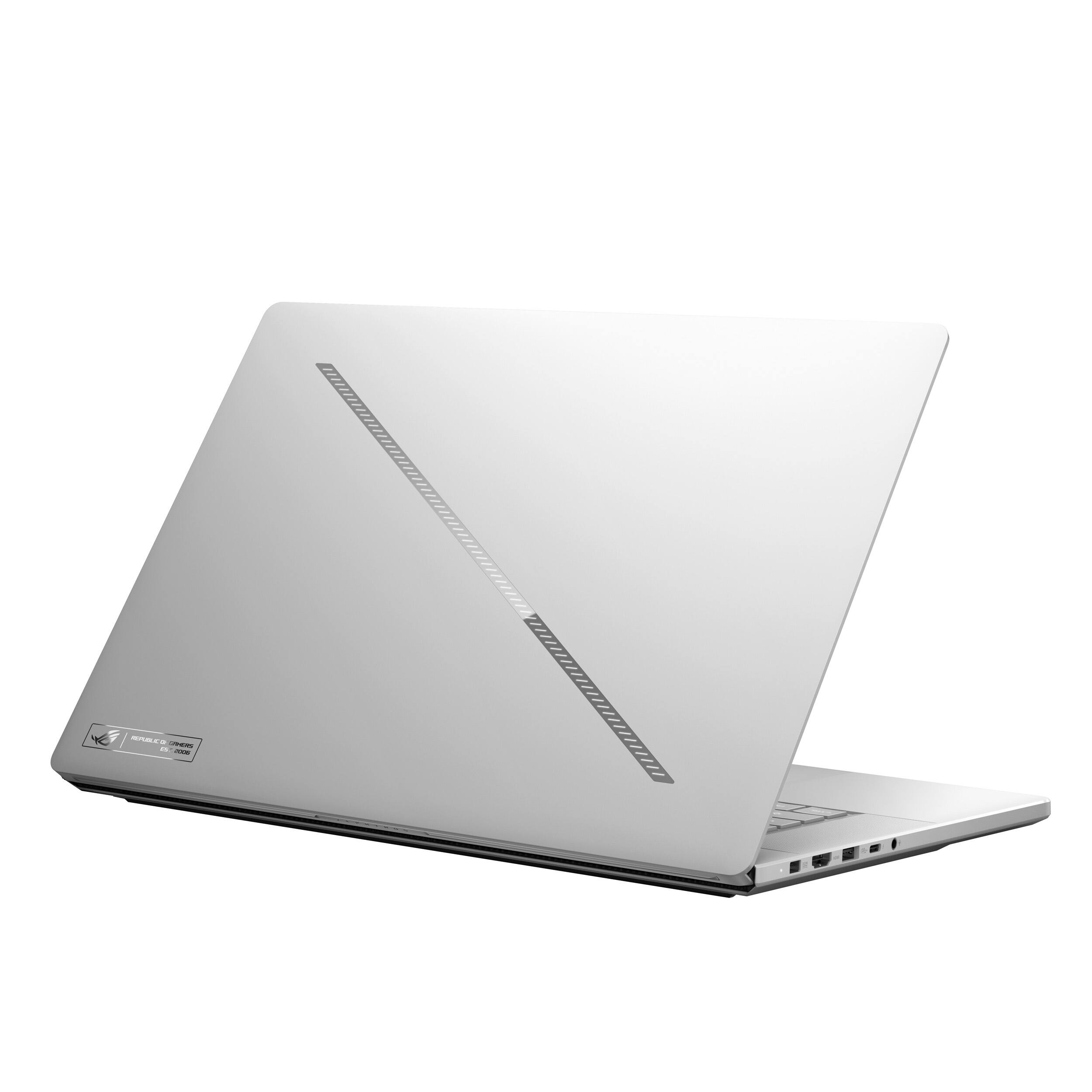 Alt View 10. ASUS - ROG Zephyrus G16 (2026) 16" OLED 3K 240Hz Gaming Laptop - Intel Core Ultra 9 386H - RTX 5070 Ti - 32GB RAM - 1TB SSD - Platinum White.