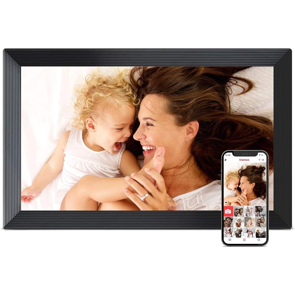 MOSZAR LLC - 15.6" WiFi Digital Photo Frame, 32GB, 1920x1080 FHD Touchscreen, Share Photos/Videos Instantly